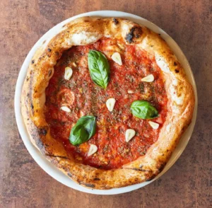 Pizza marinara napolitana de Artéteca Pizzeria en Barcelona